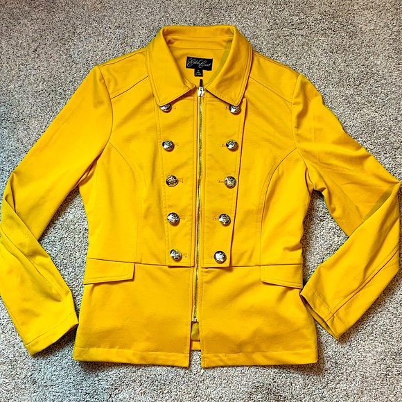 Eden Court Jackets & Blazers - Eden Court Royal Mustard Colored Jacket Sz M